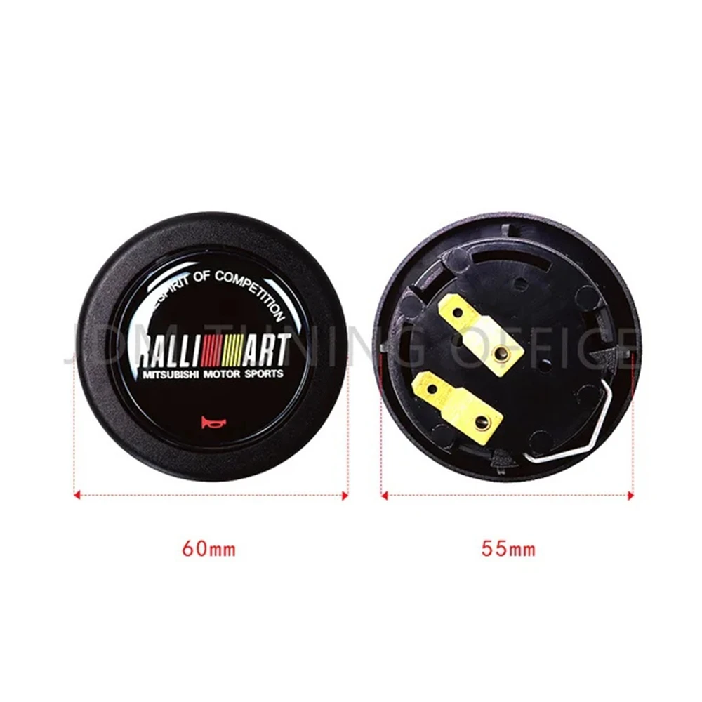 JDM-bocina Universal Rallyart para volante de coche de carreras, botones para volante, para JDM Mitsubishi EVO