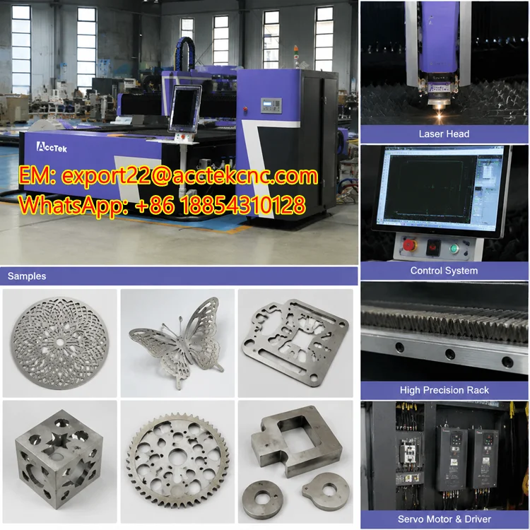 220x6000mm Fiber Laser Tube Cutting Machine with Exchange Table Rotary Chuck for Metal Pipe Profile Cutting