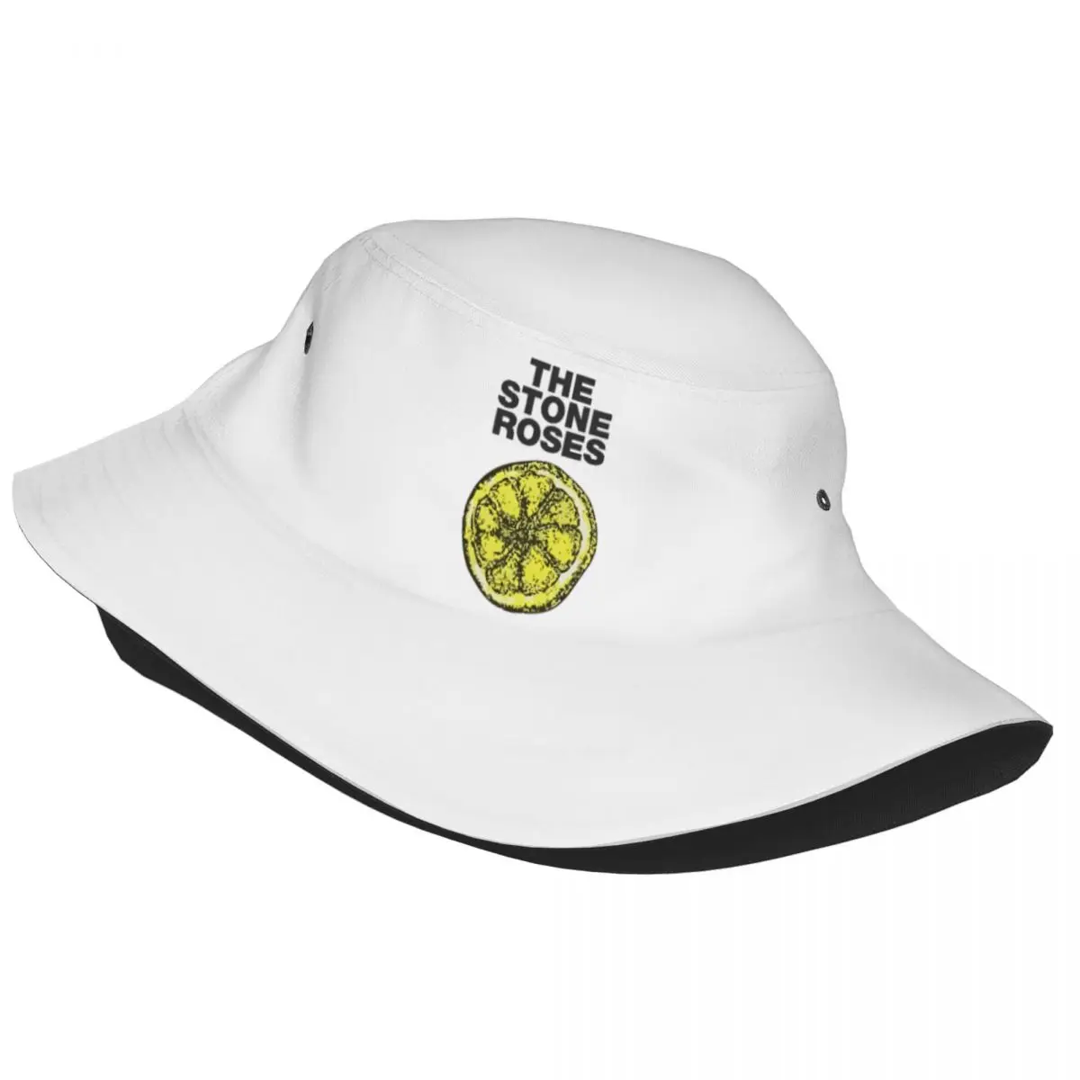 Unisex Bucket Hats Stone Roses Merch The Stone Roses Lemon Vocation Getaway Headwear UV Protection Outdoor Fishing Caps Panamka