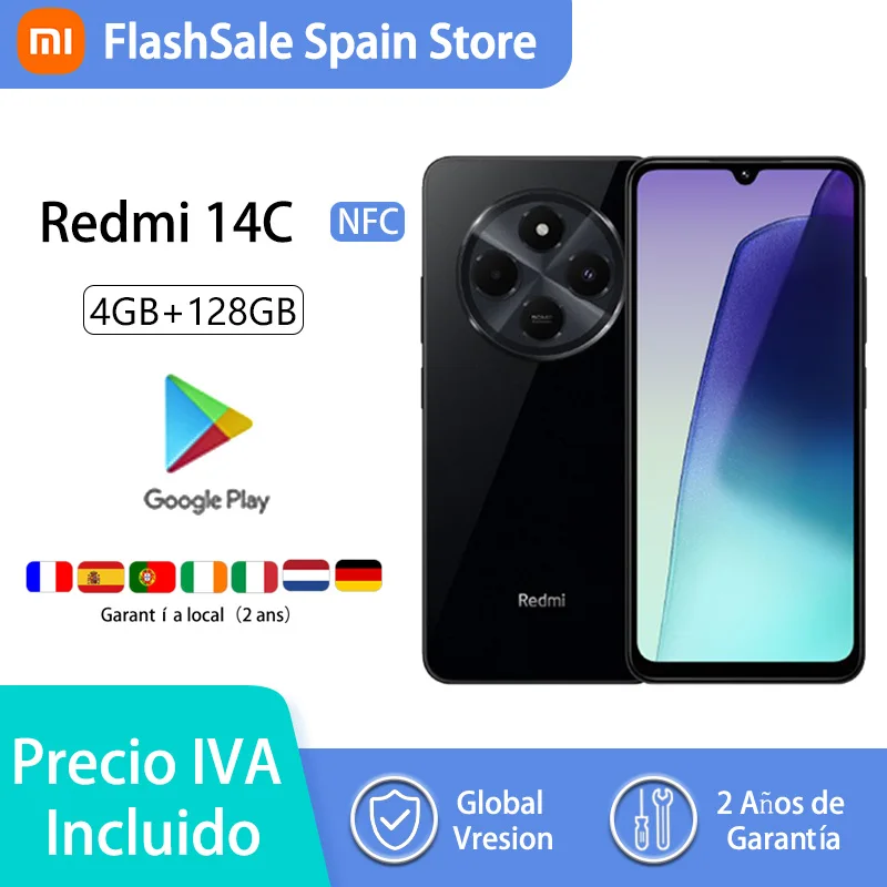 Xiaomi Redmi 14C NFC, Smartphones,MediaTek Helio G81-Ultra,6.88