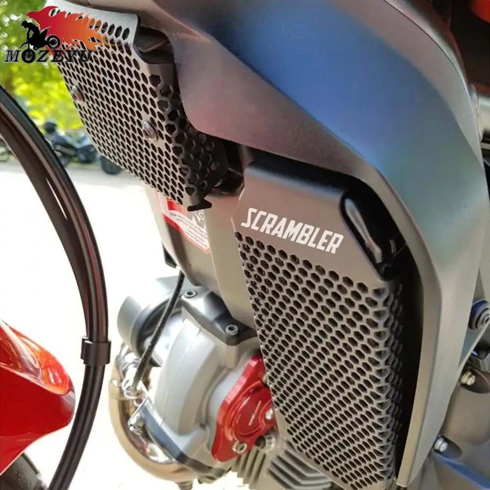 

For Ducati Scrambler Icon Dark Flat Tracker Pro Classic Urban Enduro Rectifier Guard Oil Cooler Guard Grille Cover Protector