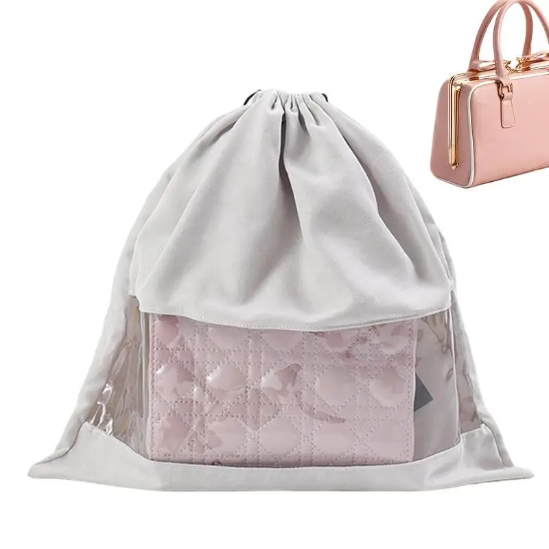 Borsa per la polvere Borsa per la cura con coulisse Borsa per la polvere in morbido tessuto di seta per borsa Custodia con coulisse antipolvere