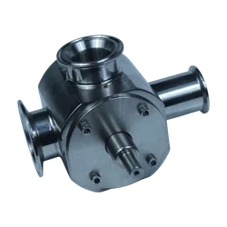 SHENLIN Rotary Valve Stainless paste Filling Machine part SS304 paste filling passage Hopper adopter Cylinder Filler Check Valve