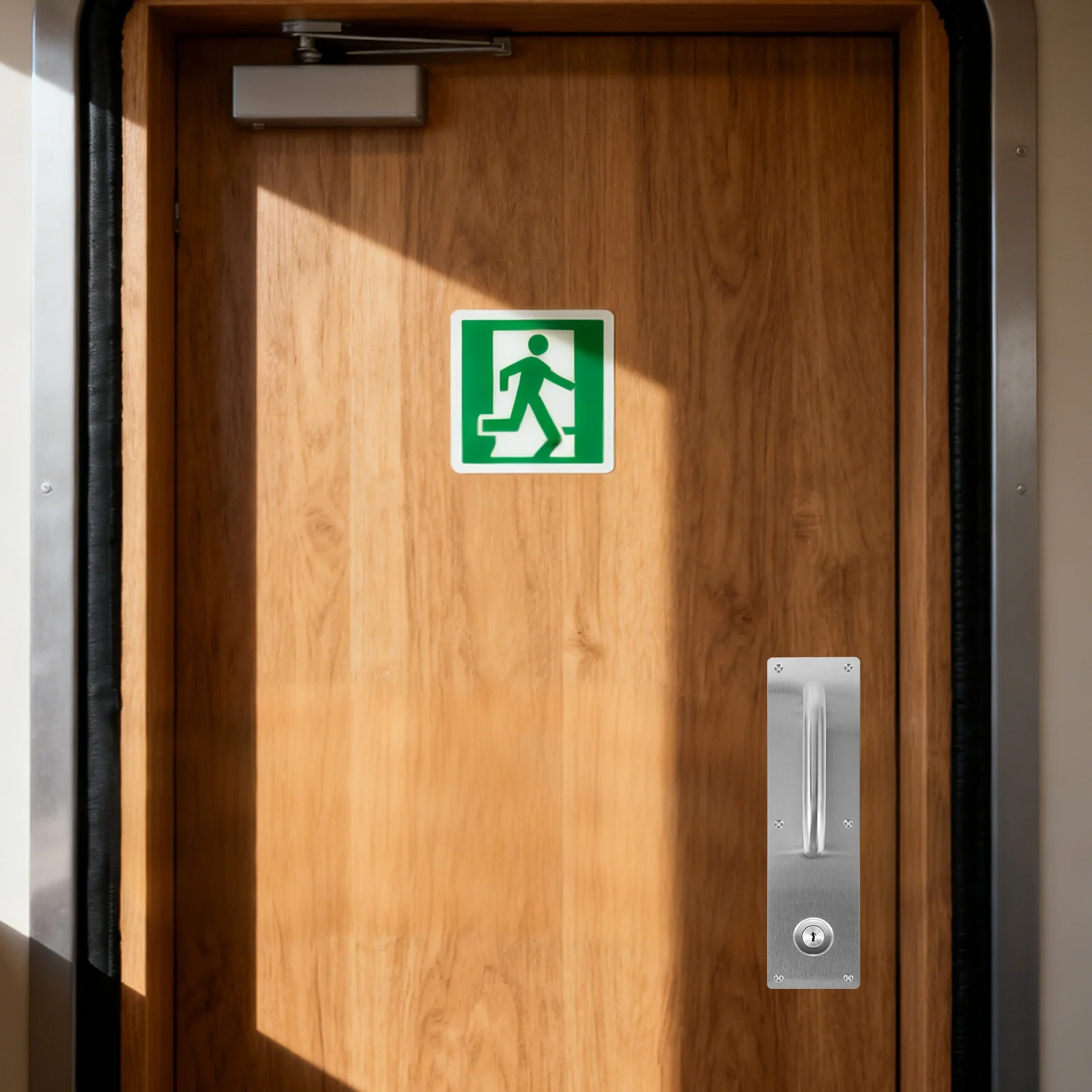 

2pcs Stainless Steel Fire Door Handle 30X8X6.5Cm Flush Pull For Cabinet Wardrobe Office Warehouse Sliding Door Black Hardware