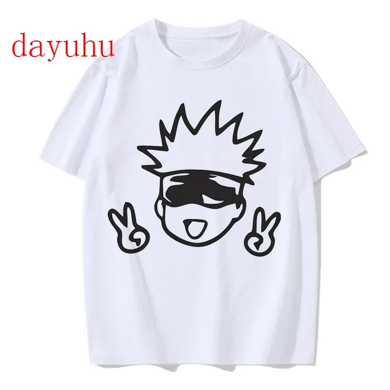 Tshirt Manga Japanese Anime Jujutsu Kaisen T Shirt gojo satoru Tops Yuji Itadori Graphic Tees Cool Unisex T-shirt 90s