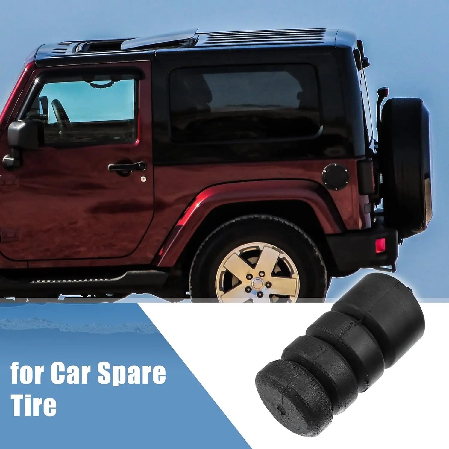 Bump Stop Spare Tire Carrier Tailgate Bumpstop For Jeep Wrangler JL 2018 2019 2020 2021 2022 2023 2024+