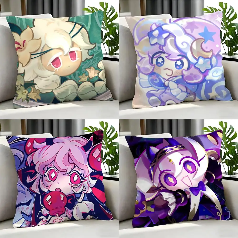 game Cookie Run Kingdom Cushion Cover 1Pc  Cushion Cover 50x50 45x45 40x40 Pillowcase Decorative Sofa Home Decor