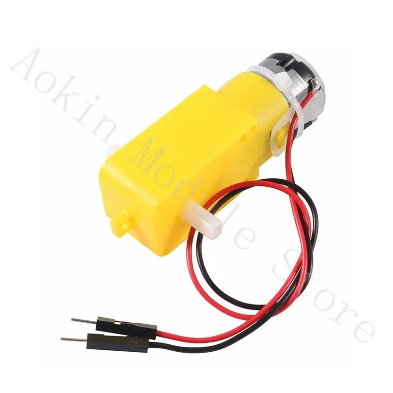 8Pcs Dual DC 3-6V Gearbox TT Motor 200RPM Ratio 1:48 Shaft Motor with 2.54mm Wire for Arduino DIY Smart Car Robot