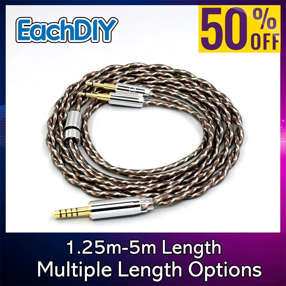 TypeX Shielding 7n Litz OCC 25AWG Sleeve Earphone Cable For Sivga Phoenix SV021 Oriole PII Apollo Aiva Headphone Dual 2.5mm 8897