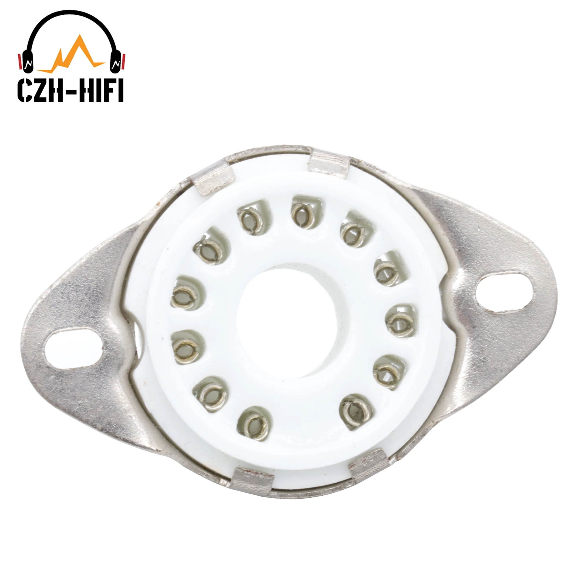 1pc 12pin B12C Keramik Rohr Buchse Ventil Basis Power Lampe Jack für 50CA10,6CA10,6HF5,6C10 6JB5 6GE5 8GU7 8AC9 9MN8 6EA4 Audio – Detail 4