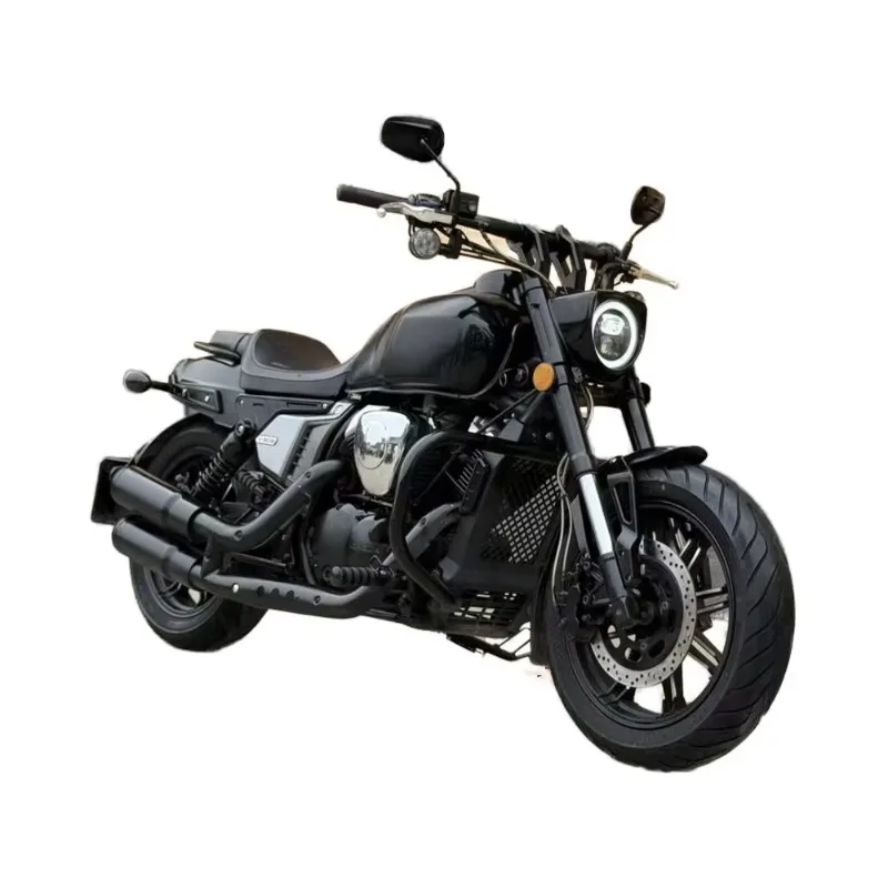 

2025 New StyleLoncin V-BOB Cruiser Motorcycle | 249cc V-Twin Engine Continental Belt Drive