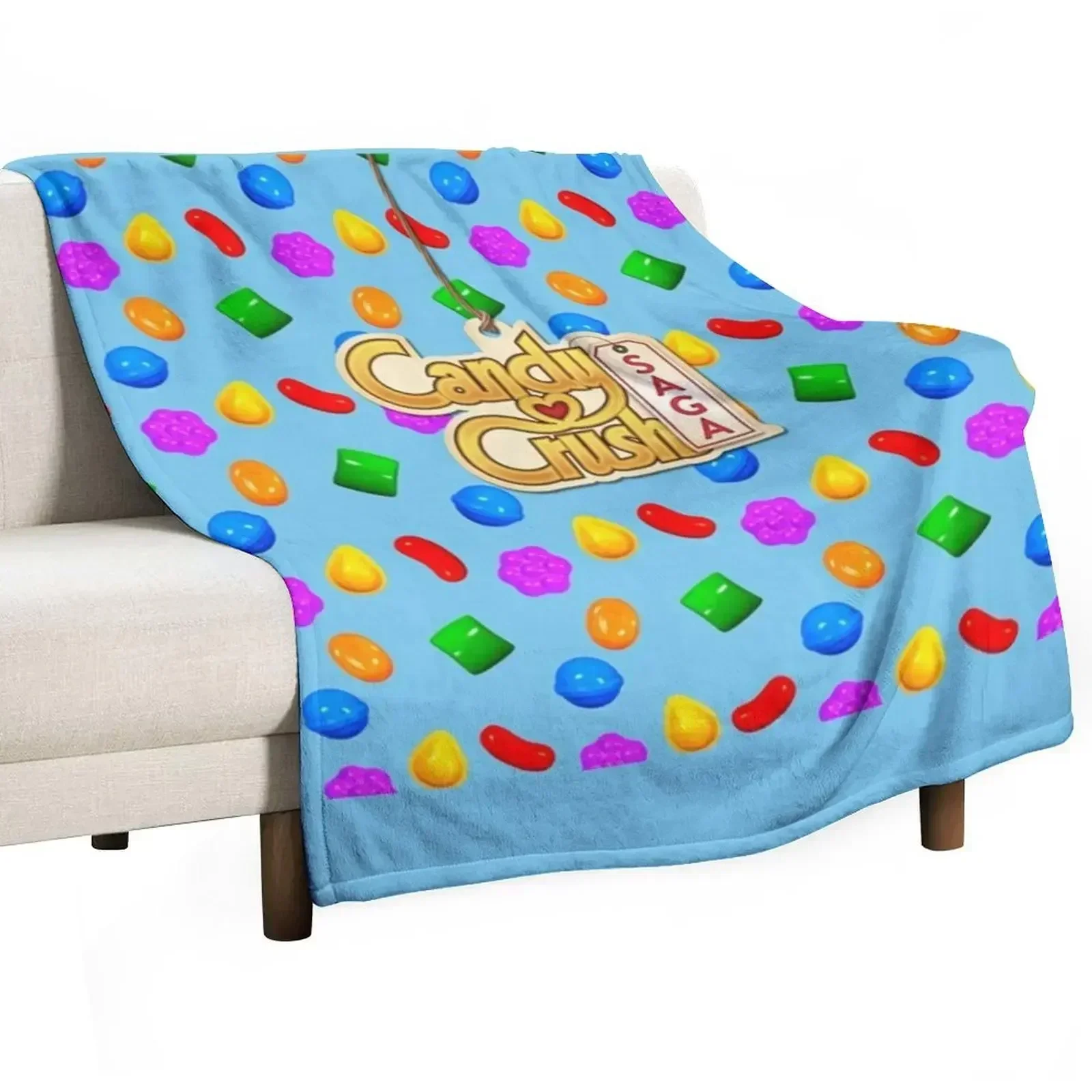 Delicious Candy Crush Throw Blanket Soft Cozy Blanket for Pet Kids Adults