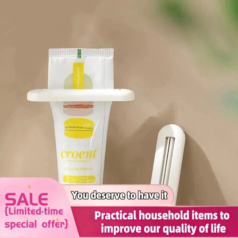 Espremedor de Pasta de Dente, Clipe para Pasta de Dente, Espremedor Manual de Creme Facial e Creme para Mãos, Espremedor Doméstico de Pasta de Dente com Rolagem Manual