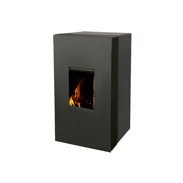 Efficient pellet burner indoor heating fireplace