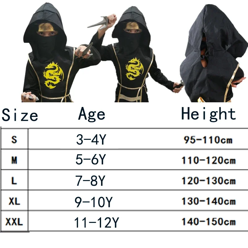 زي النينجا التنكري فواتير دار أسلحة للأطفال والأولاد والبنات وحفلات أعياد الميلاد وحفلات الكرنفال مجموعة هدايا للأطفال