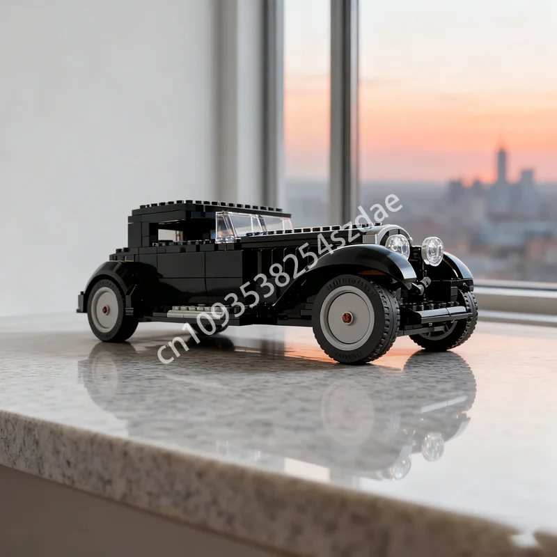 

540 шт. MOC Bugatti Type Kellner Cie, модель учителя, строительные блоки, архитектура, сборка, рождественский подарок, игрушки «сделай сам», образовательный кирпич