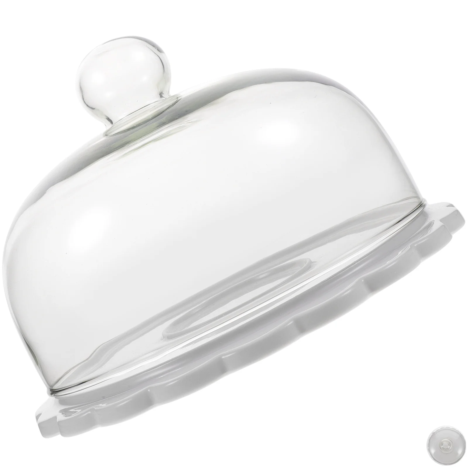 

Подставка для торта с купольной крышкой, многоуровневый поднос для десерта, керамическая крышка, настольные подставки для