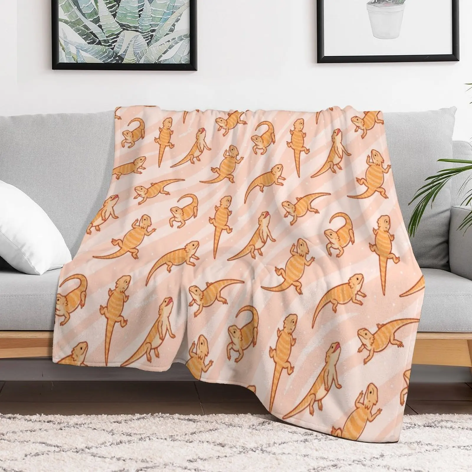 

Bearded Dragons Throw Blanket Blankets For Baby Hairy Blankets