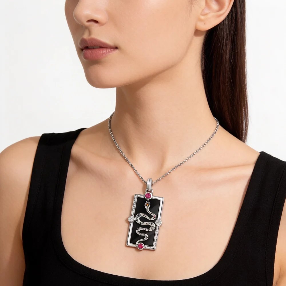 Snake Star Talismans Pendant Brand New Fine Jewelry Accessories 925 Sterling Silver Bohemia Gift For Woman