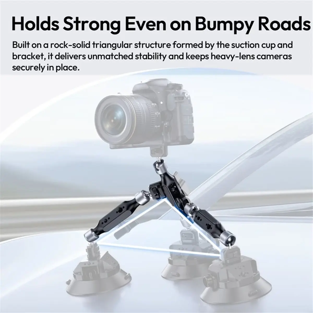 Punctual- TB15 Double-Ended Magic Arm Vehicle-Mounted Camera Magic Arm Bracket Sturdy & Flexible for Filmmakers