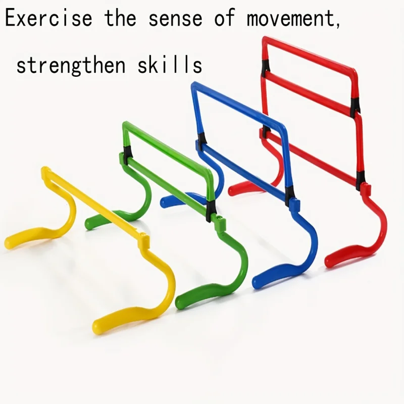 

4 Adjustable Football Basketball Training Hurdle Equipment，Durable Sports Agility Hurdles，Exercise Equipment