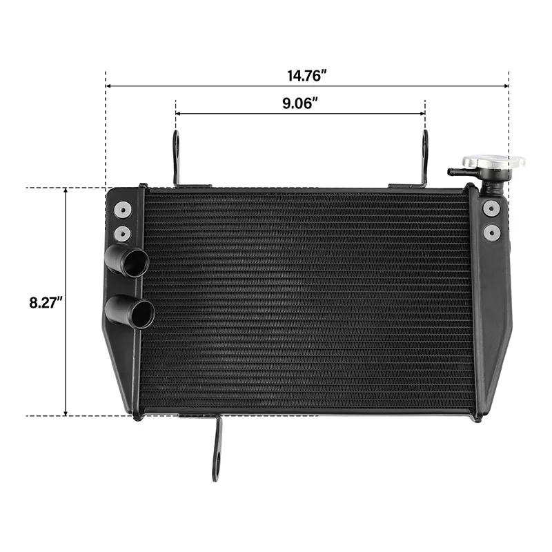 Motorcycle Radiator Cooler Cooling Fit For Ducati Hypermotard 821 SP 2013-2015 Hyperstrada 939 2016-2021