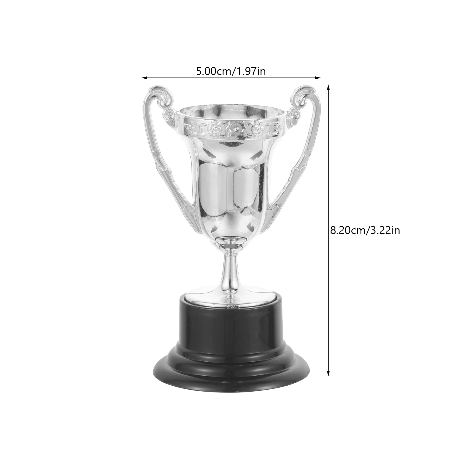 Mini Trophée Ornemental en Plastique pour Enfant et Adulte, Jouet de Compétition, Cadeau, 820x500x450cm, 10 Pièces