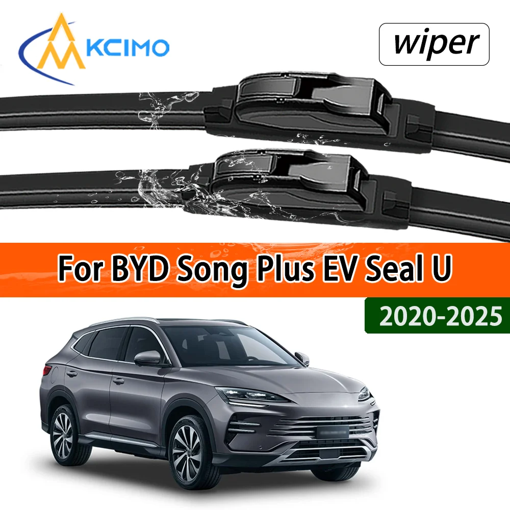 

For BYD Song Plus EV Seal U Sealion 6 DM-i 2020-2025 Front Wiper Blades Car Windscreen Windshield Window Wiper Accessories