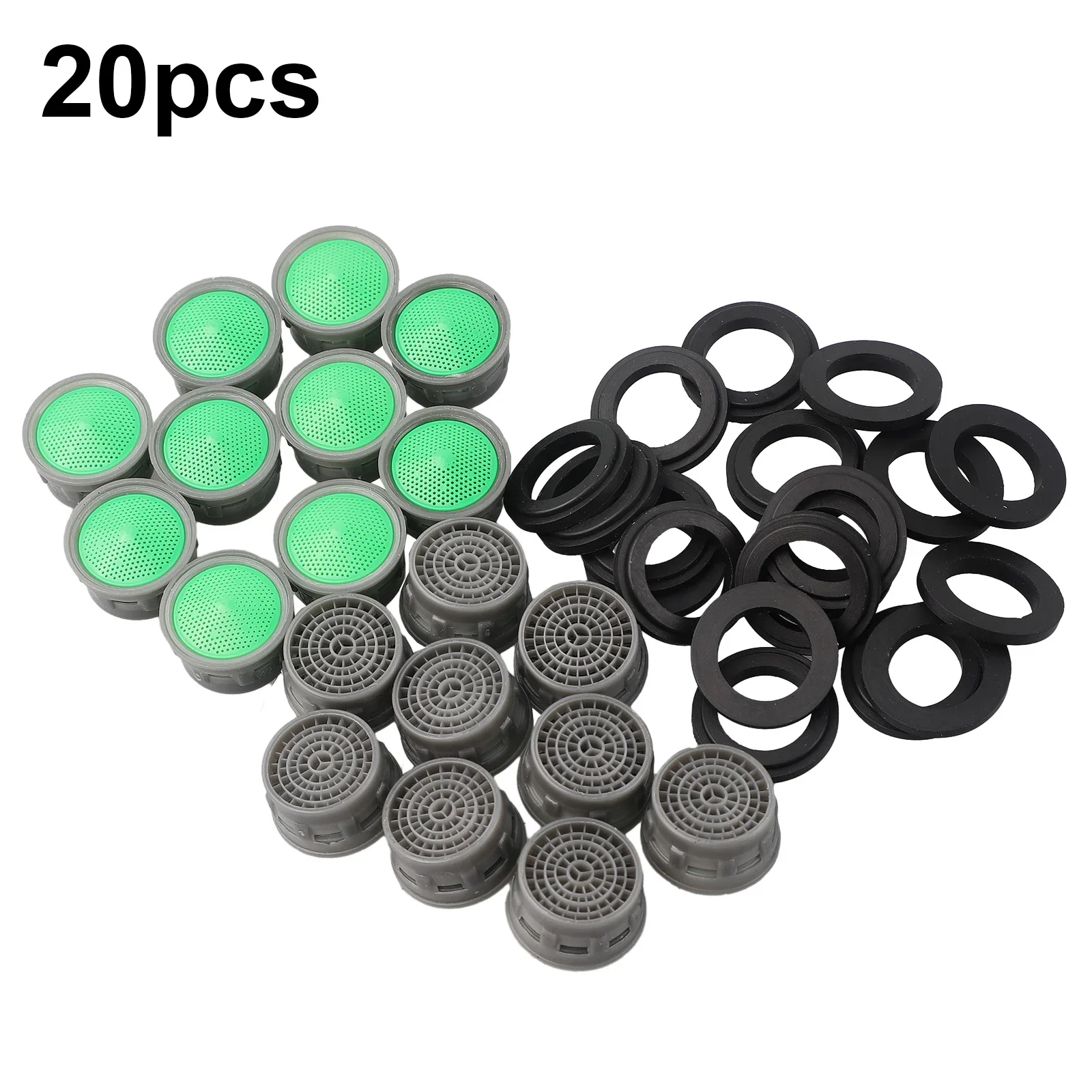 

20Pcs Faucet Aerator Flow Restrictor Replacement Parts Insert Sink Aerator Basin Tap Filter Kitchen Faucet Accessories kits part