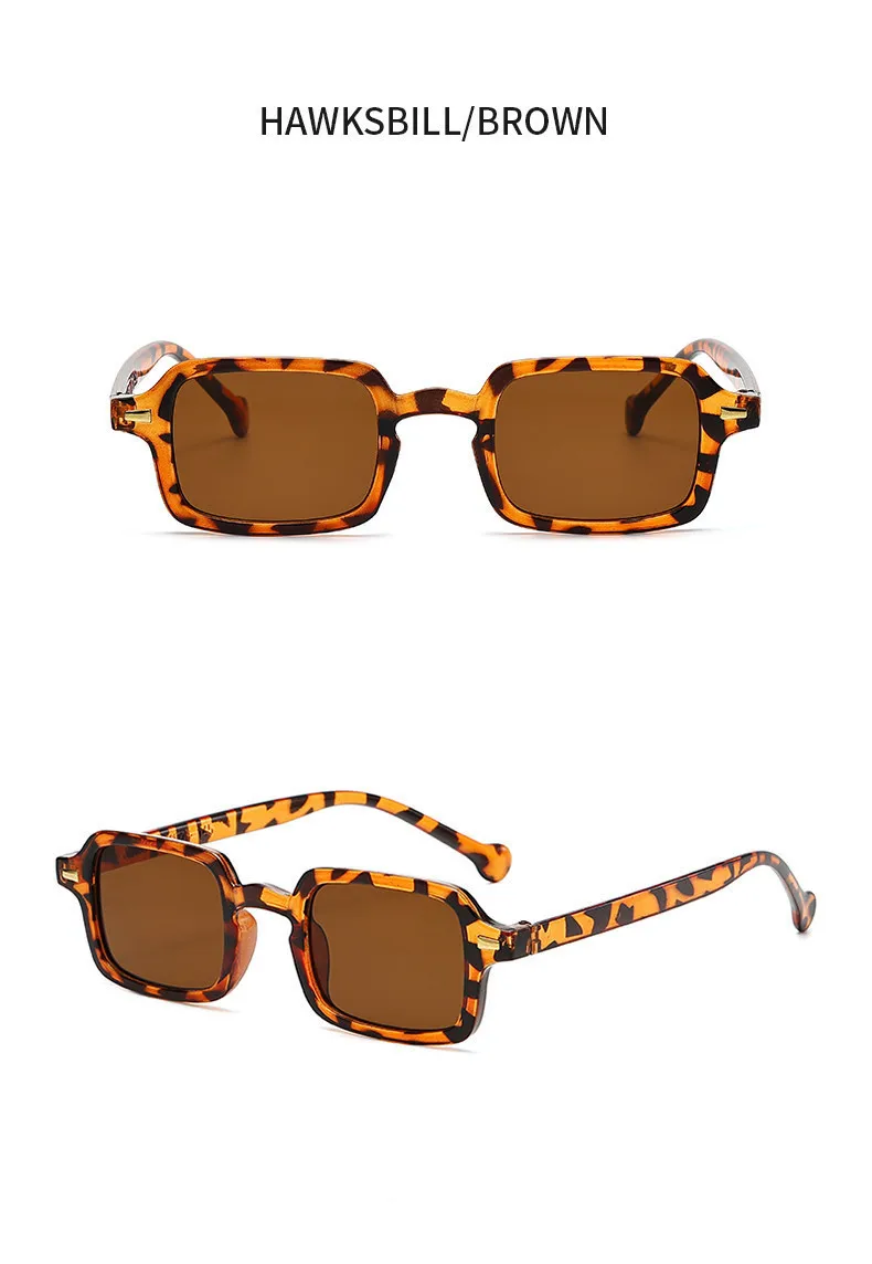 Luxus Rechteck Sonnenbrille Frauen Vintage Marke Designer Quadratische Gläser Shades Anti-glare UV400 – Detail 11