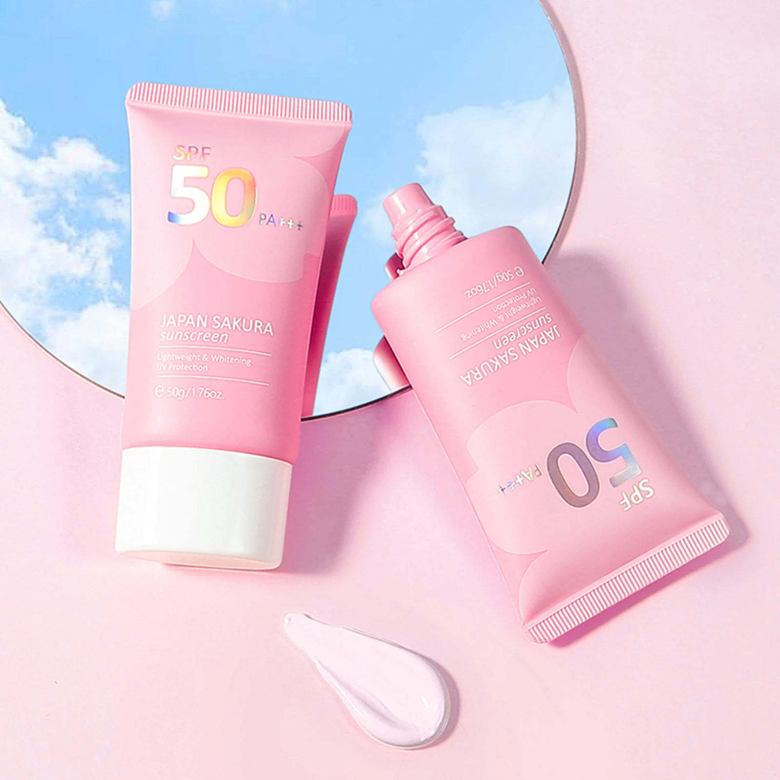 Laikou Gesicht Körper aufhellung Sakura Sonnenschutz creme Spf50 + erfrischende wasserdichte UV-Schutz Concealer feuchtigkeit spendende Aufhellung