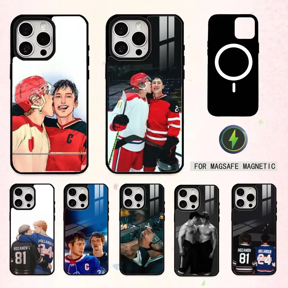 

LGBTQ H-Heated R-Rivalry Ice Hockey Phone Case For iPhone17,16,15,14,13,12,11,Pro Max Magnetic For Magsafe Wireless Charging