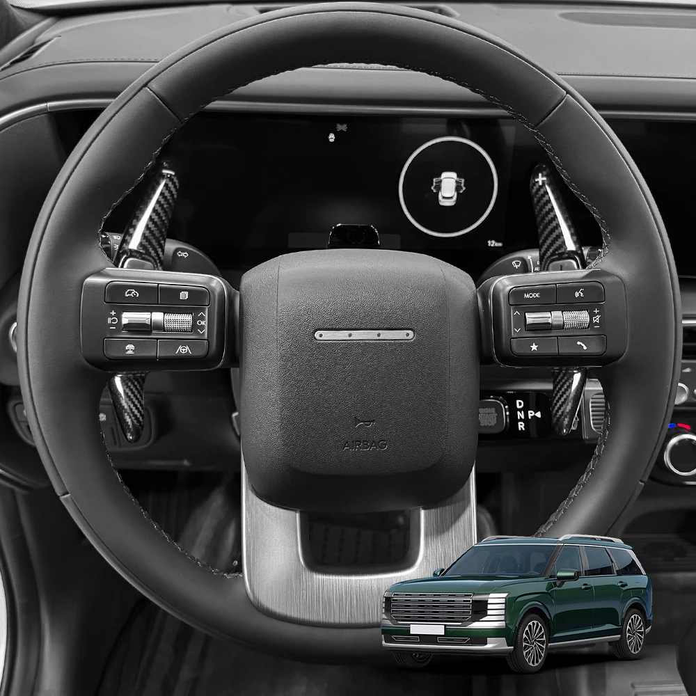 

2PCS Car Interior Aluminum Alloy Carbon Fiber Steering Wheel Shift Paddle Extension Rod Decoration for Hyundai GN7/MX5/LX3