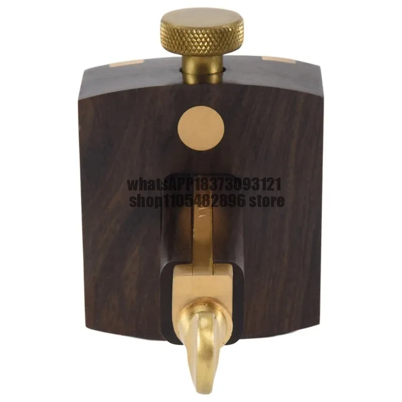Mortise Gauge Woodworking Scriber Marking Tool  Ebony Mortise Square Gauge Brass Screw Type Sliding Mark Scraper