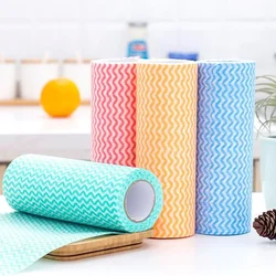 Disposable disposable Reusable Kitchen Rolls Non-Woven Fabric Wiping Cleaning Cloth Towels Non-stick Towel Bag Oil Wiping Rags