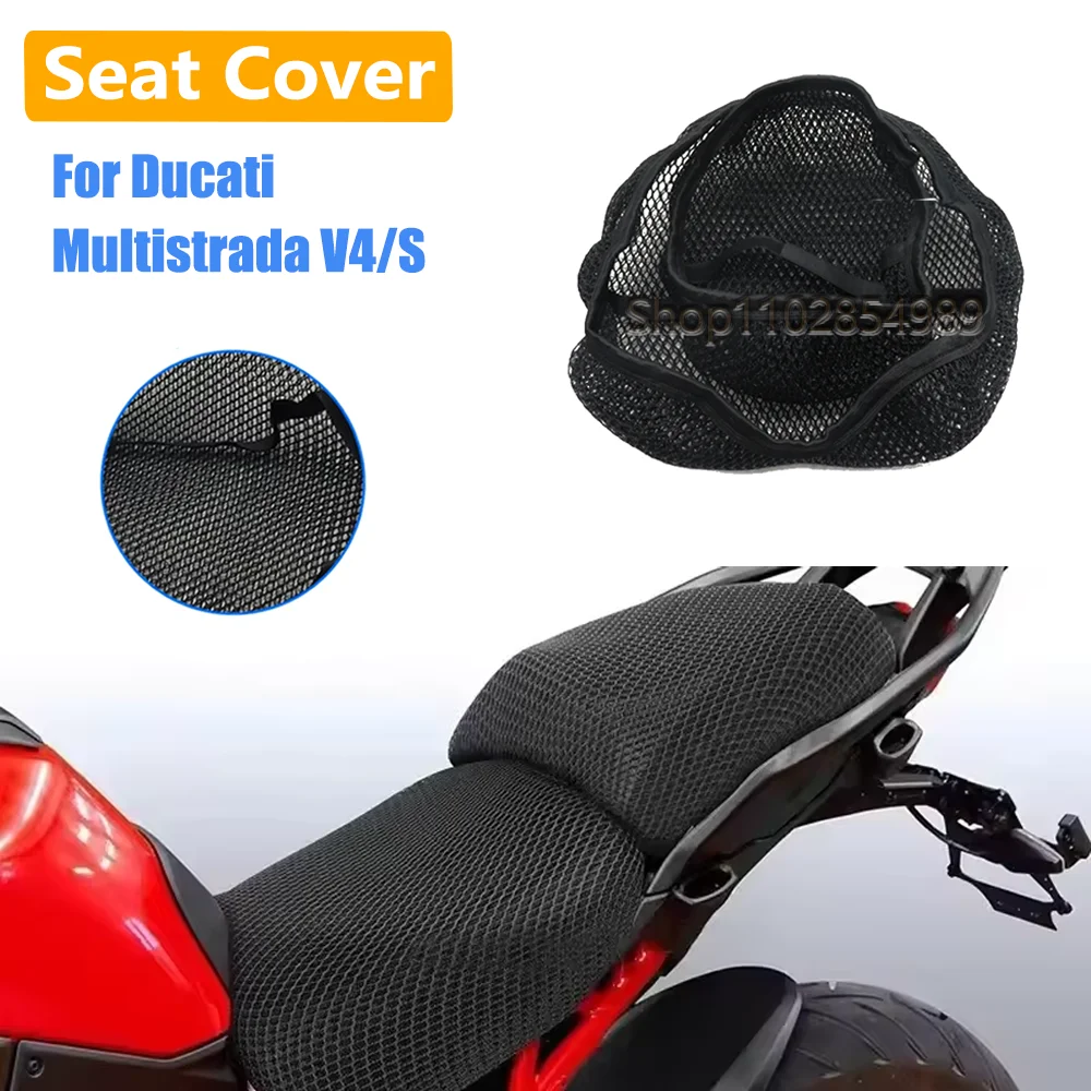 

Дышащий защитный чехол на сиденье из 3D сетчатой ткани для Ducati Multistrada V4 Rally Pikes Peak V4S Sport Moto