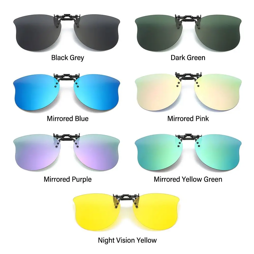 Polarisierter Clip auf Sonnenbrille über Brille ultraleichte UV400 hoch klappbare Sonnenbrille Cat Eye praktische Farben