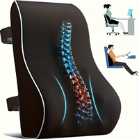 Ergonomic lumbar support pillow for office chairs, cars, and games