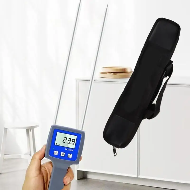 2025 New Grains Meter with Anti Slip Handle for Wheat Bean Variety Grains Moisture Tester Large Display Grains Humidity Meter