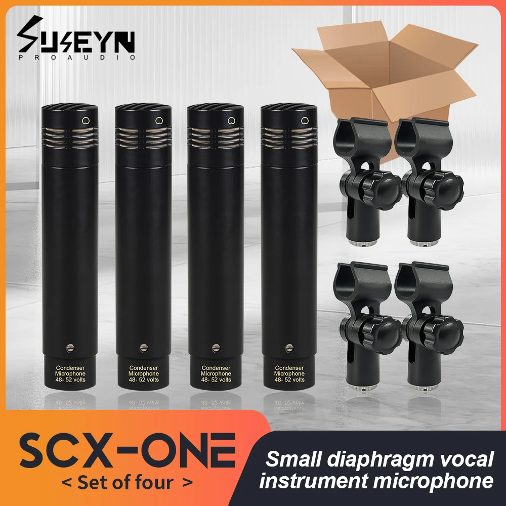 Four sets of specialized small diaphragm microphones for choir performances with high recording quality