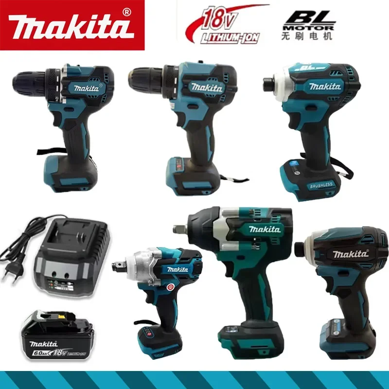 

Ударный шуруповерт Makita, перезаряжаемая отвертка, различные модели портативных беспроводных электроинструментов для 18-вольтовых литий-ионных аккумуляторов