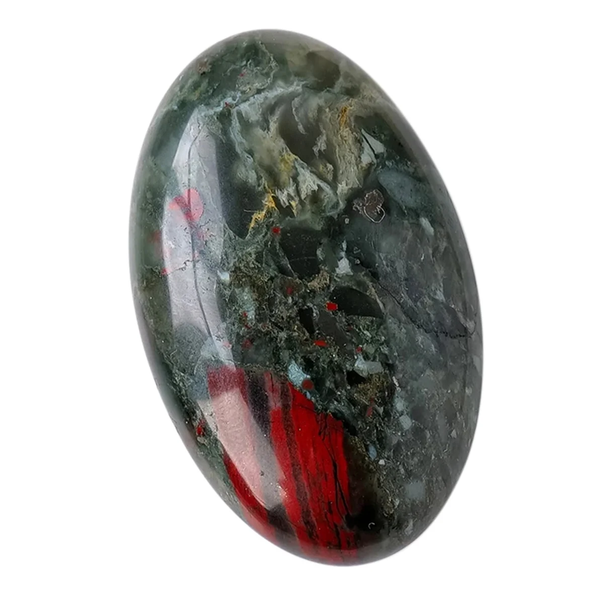 Natural Red Blood Stone African Hot Compress Stone Healing Crystal Energy Fingertip Toy Home Craft Decoration Gifts