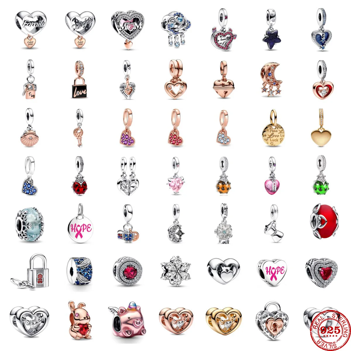 

Новая мода стерлингового серебра 925 пробы семейное дерево сердце висячие подвески из бисера Pandent Fit оригинальный браслет аксессуары DIY женские ювелирные изделия