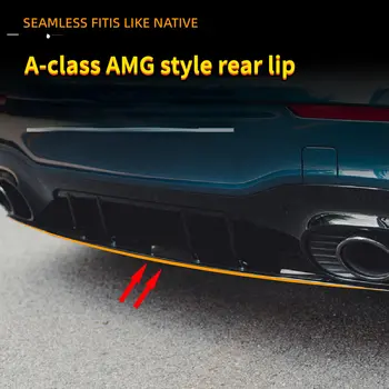 適用於賓士 W177 AMG A35 A45 2019-2023 年車後保險桿擾流板唇擴散器下唇車身套件護罩保護蓋配件 10 最佳銷售 A35 車身套件 - №9
