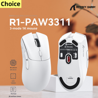 Attack Shark R1 Wireless Mouse, 18000dpi,1000Hz Return rate, Tri-mode Connection, PAW3311,Macro Gaming Mouse,40G acceleration