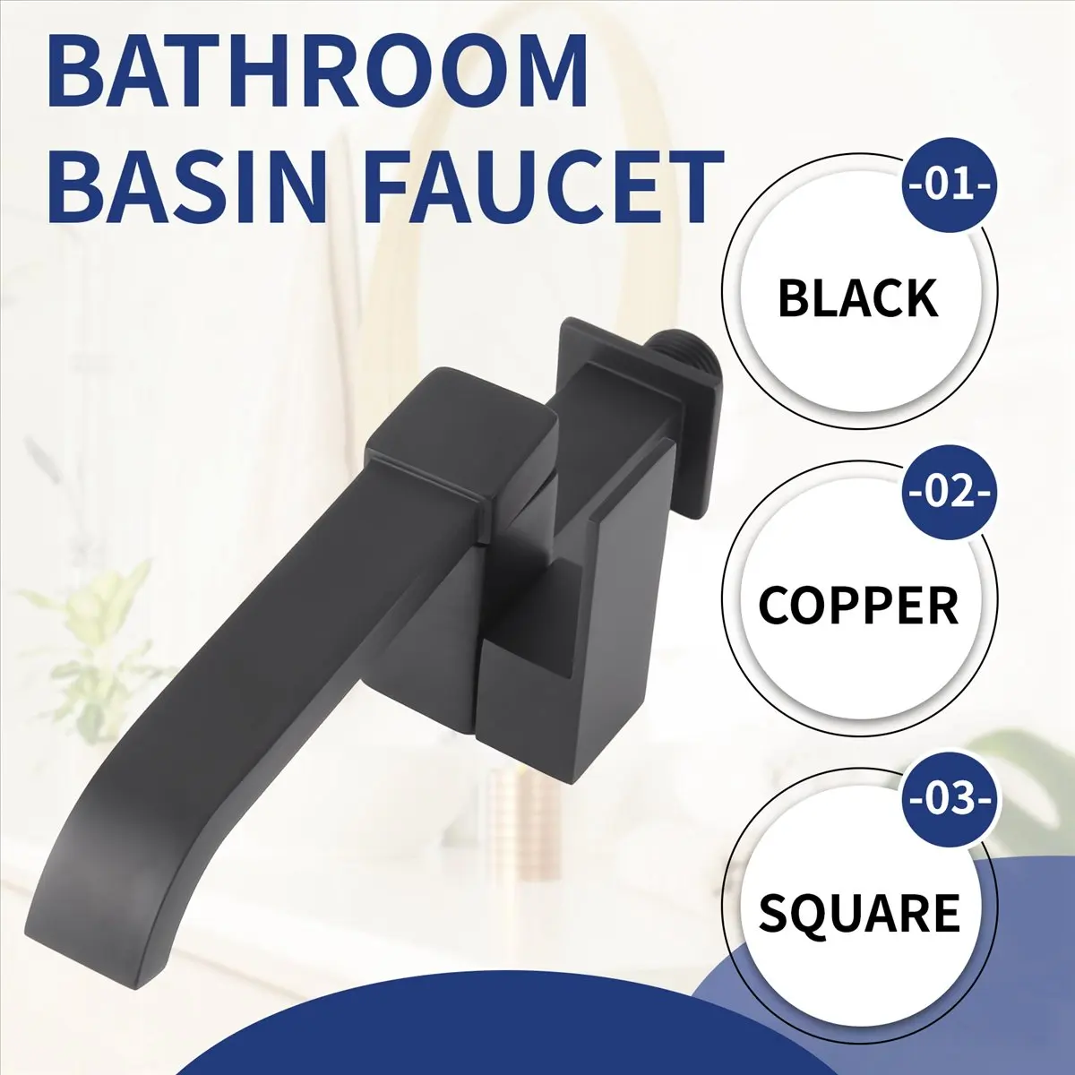 

A24I Bathroom Basin Faucet Wall Mounted Cold Water Faucet Bathtub Waterfall Spout Vessel Sink Faucet Mop Pool Tap -Black