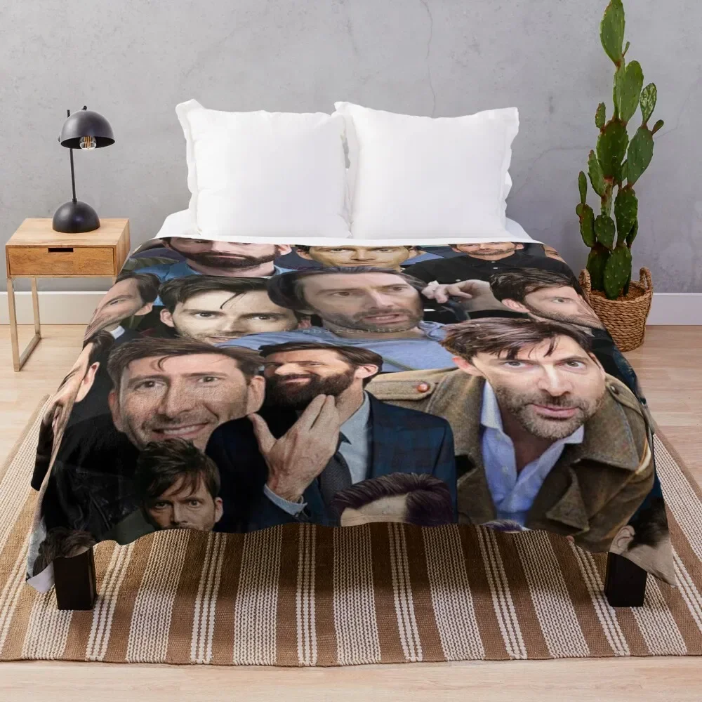 

david tennant photo collage Throw Blanket Sleeping Bag christmas gifts Sofa Throw funny gift Blankets