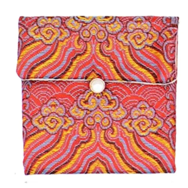 31BB Decorative Jewelry Packaging Pouches, 6 Soft Brocade Bags for Individual Storage, Prepared Gifts, and Shop Display