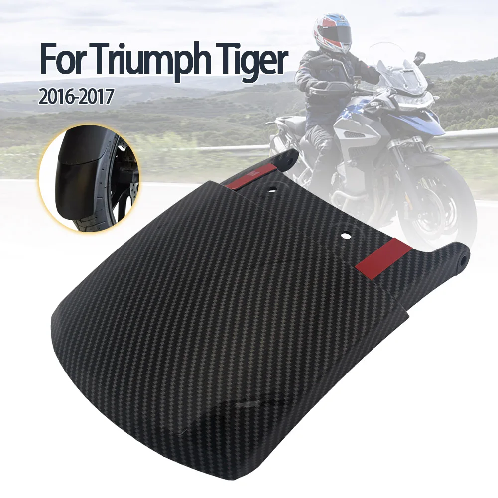 

Motorcycle Front Fender Extension Carbon Look Mudguard Rear Extender Splash Guard For Tiger Explorer XCA XCX XR XRT XRX XC 16-17