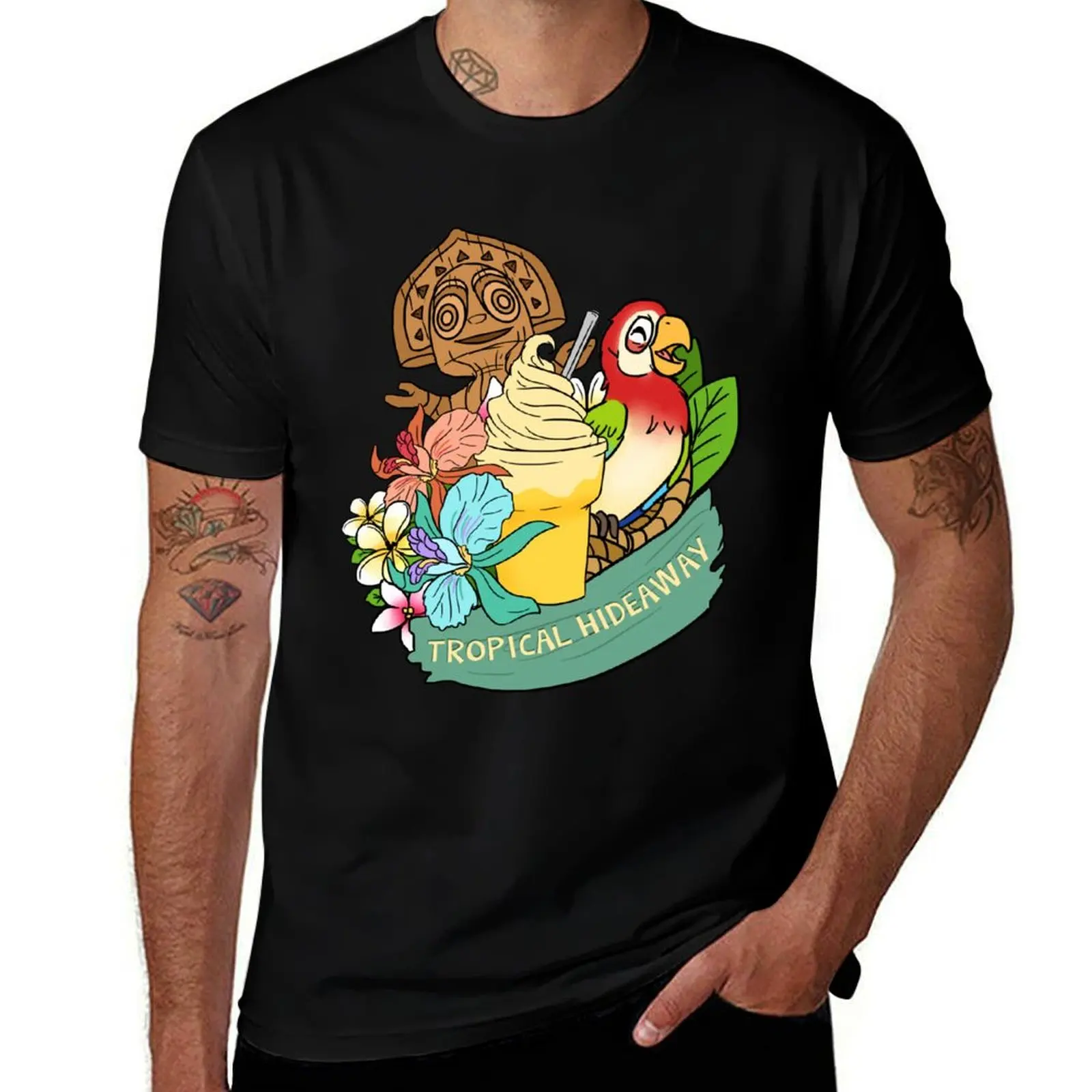 Tropical Hideaway T-Shirt Outdoor Sports Short Sleeve Top T-Shirt